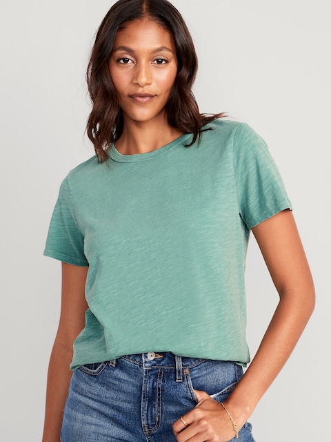 EveryWear Crew-Neck Slub-Knit T-Shirt