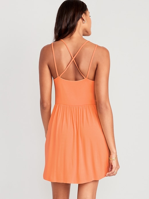 Fit & Flare Cross-Back Mini Cami Dress for Women | Old Navy