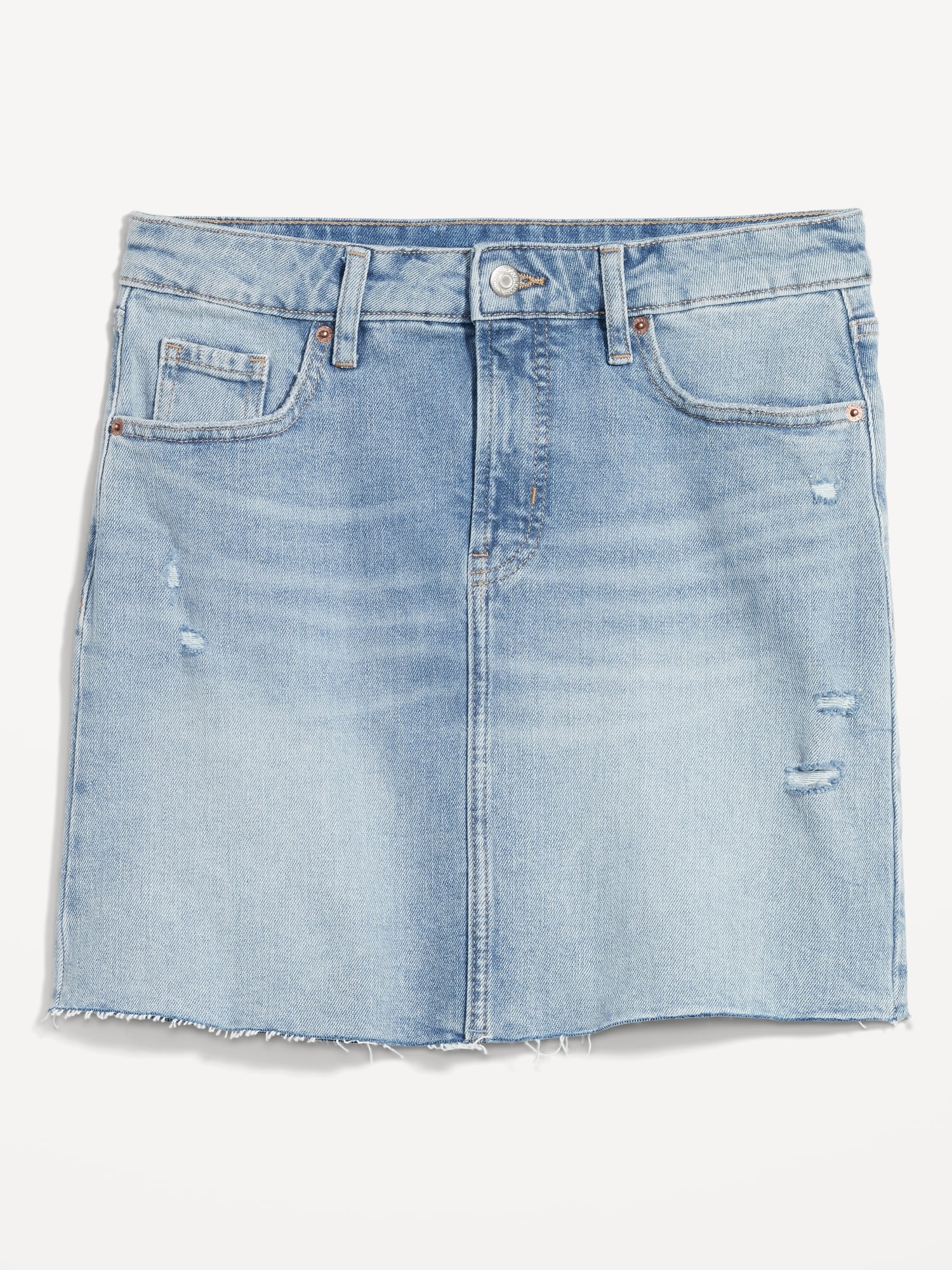 Casual Chic: The Denim Skirt and T-Shirt Combo