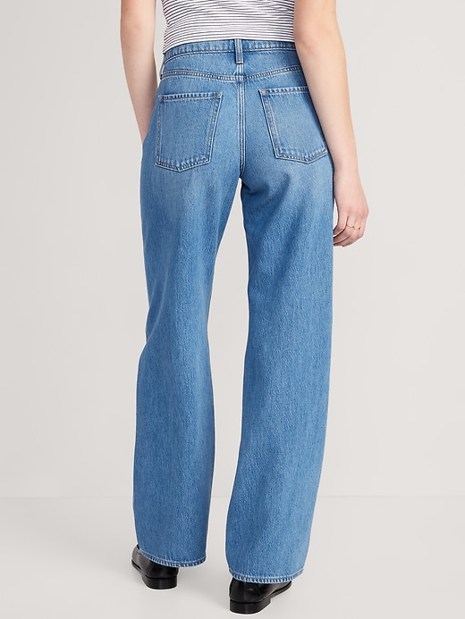 Image number 2 showing, Mid-Rise Baggy Loose Jeans
