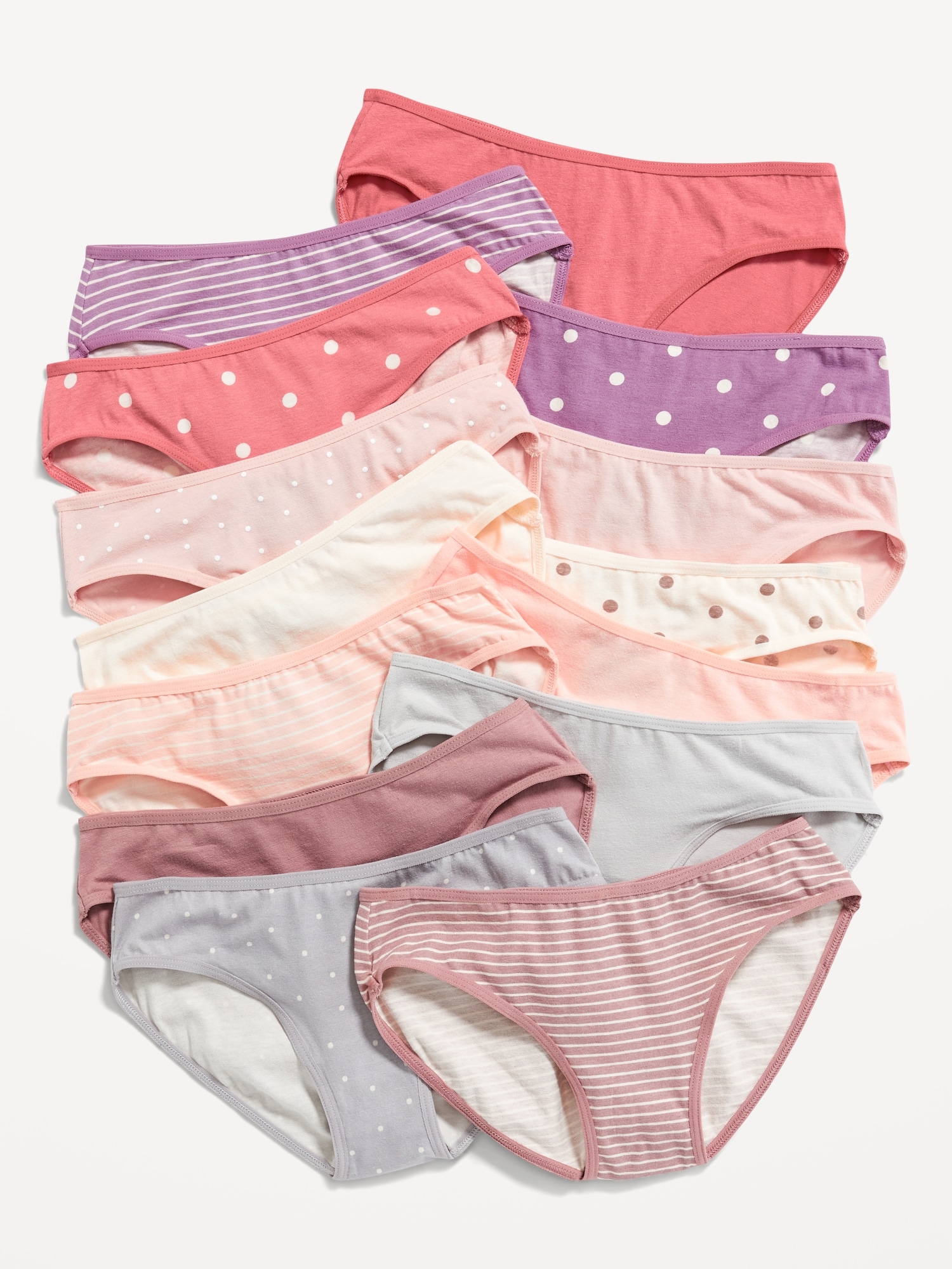 Old Navy Bikini Underwear 14-Pack for Girls pink. 1
