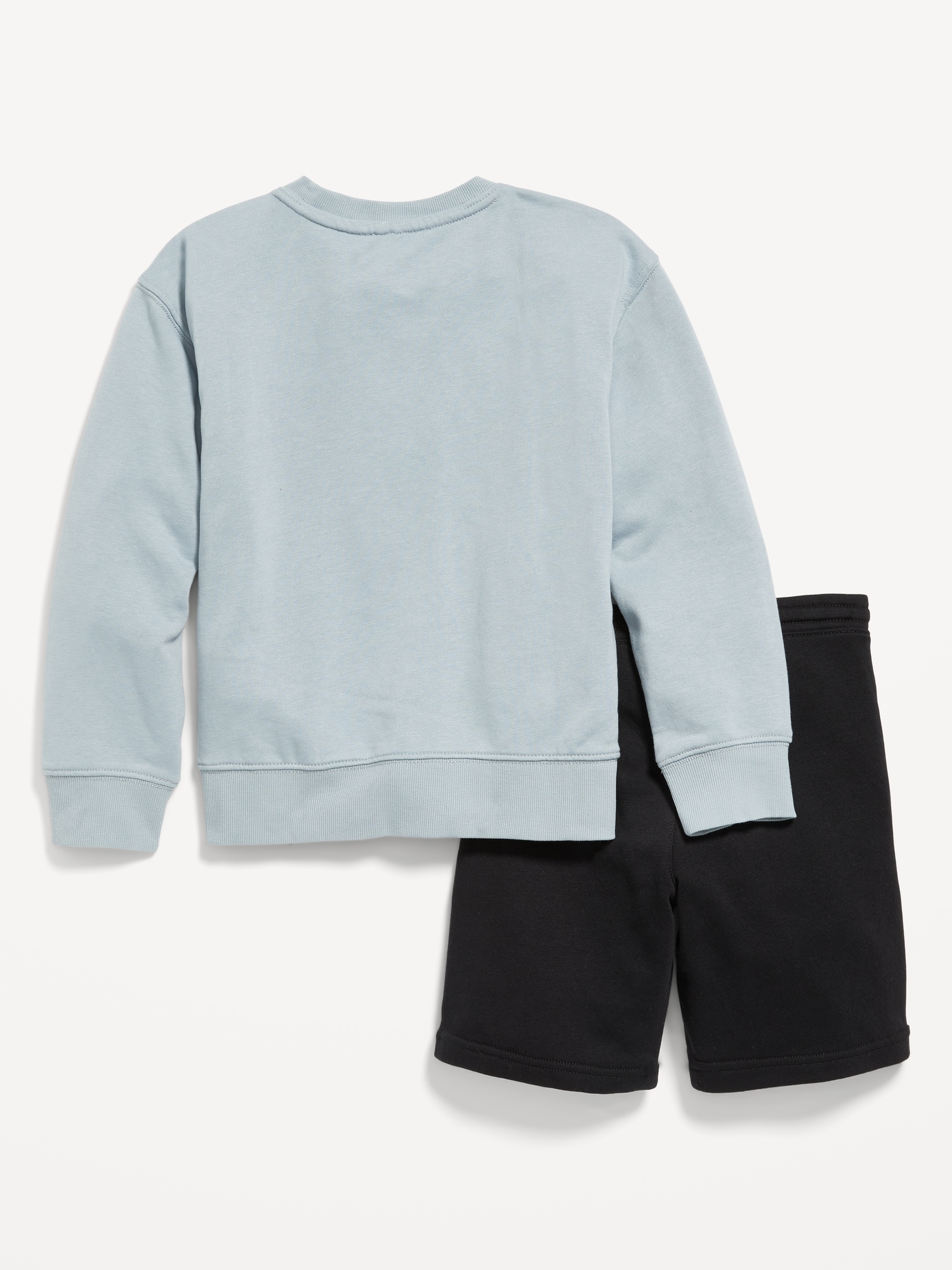 Crew-Neck Sweatshirt and Jogger Shorts Set for Boys | Old Navy