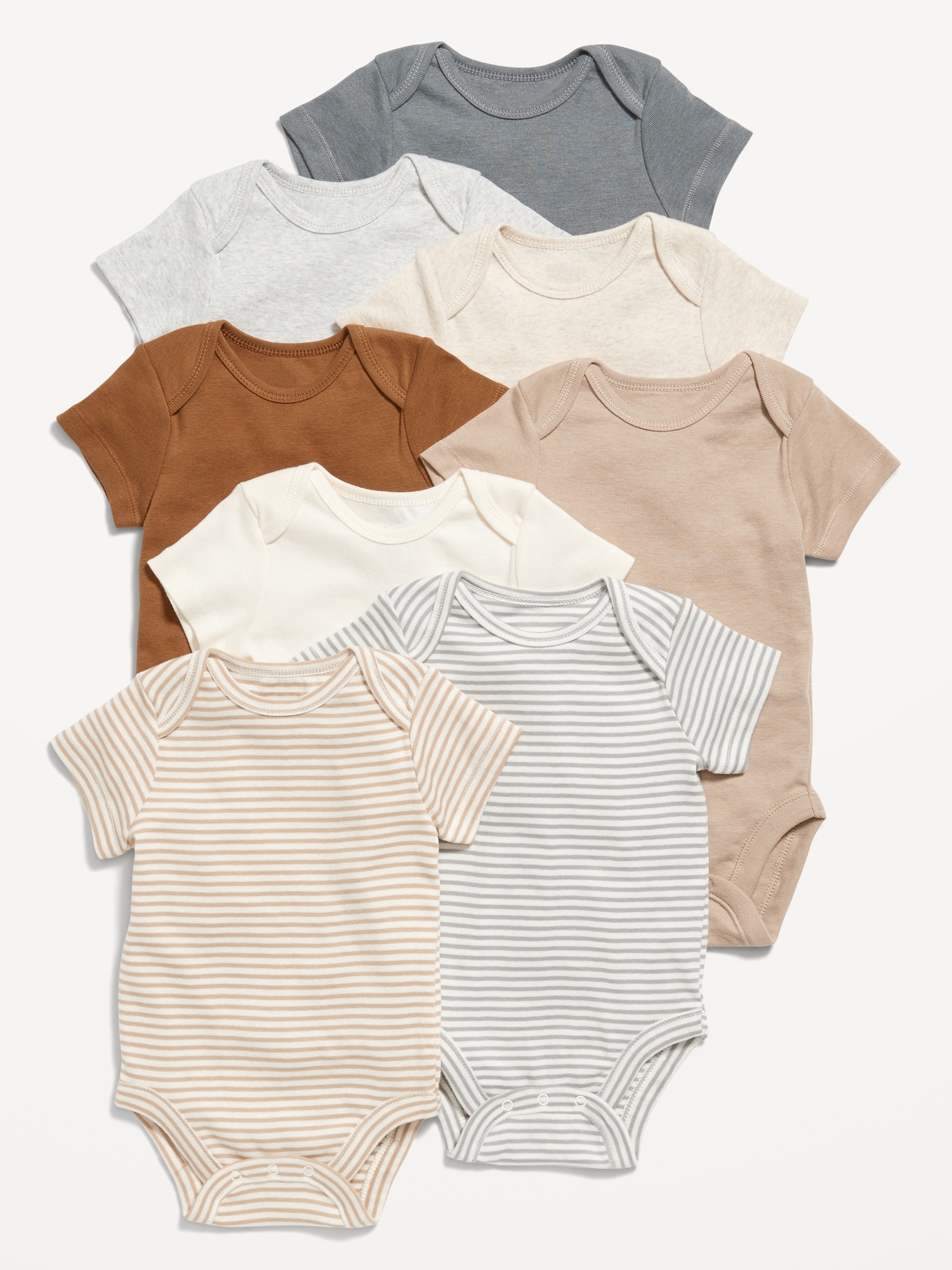 Onesies baby-boys 8-pack Short Sleeve Printed Shirt Bodysuits 