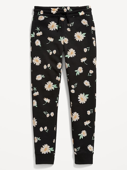 View large product image 1 of 3. Printed Vintage High-Waisted Jogger Sweatpants for Girls
