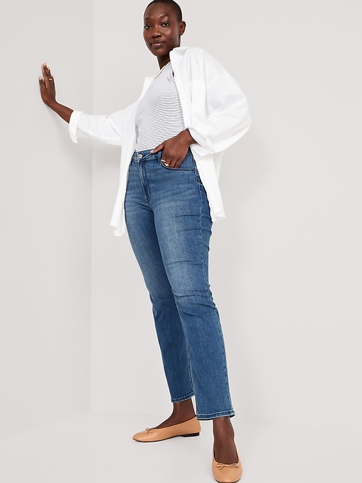 Image number 3 showing, High-Waisted Wow Straight Jeans