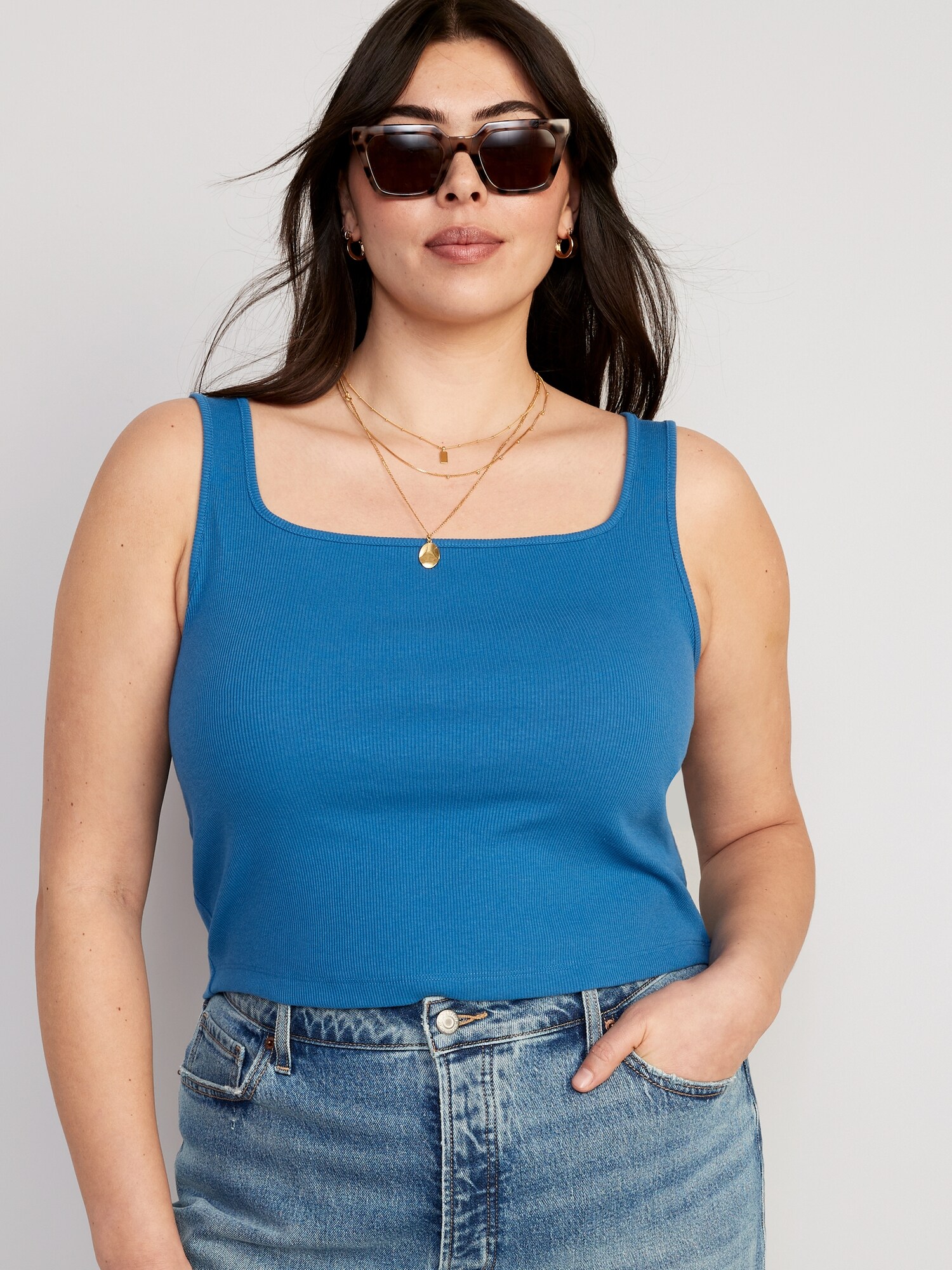 Ultra-Cropped Rib-Knit Tank Top for Women | Old Navy