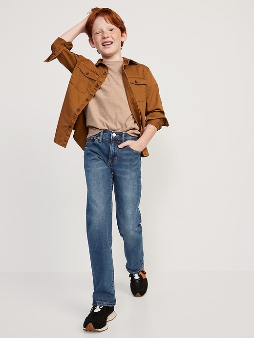 Image number 3 showing, Straight-Leg Built-In Flex Jeans for Boys