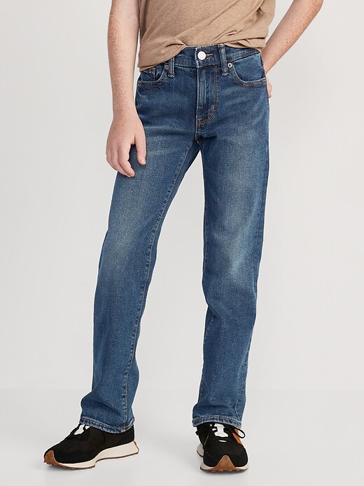 Straight-Leg Built-In Flex Jeans for Boys