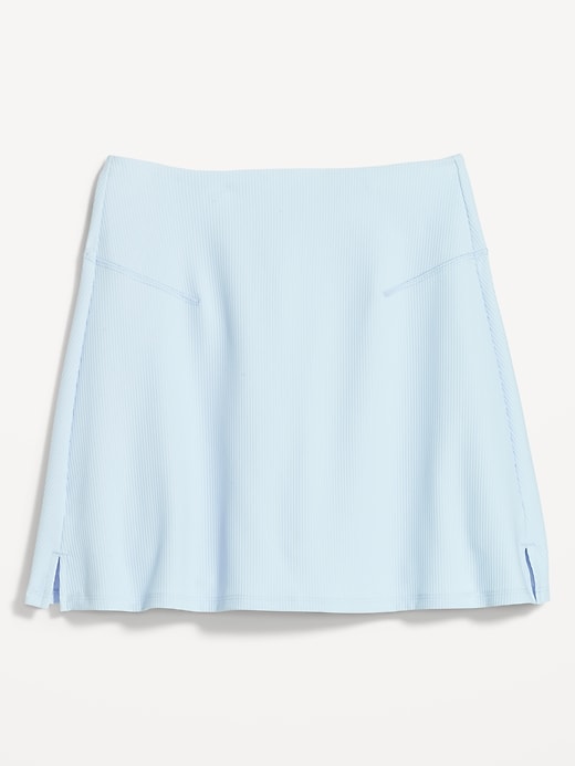 Image number 4 showing, High-Waisted PowerSoft Rib-Knit Skort