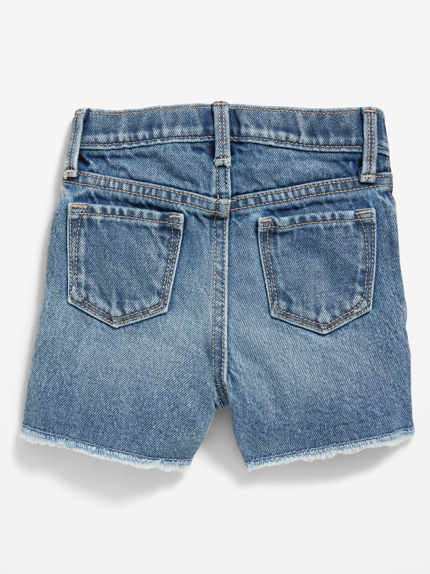 HUDSON Kids Girls Children Blue Distressed Denim Jean Patch Cut Off Shorts  10