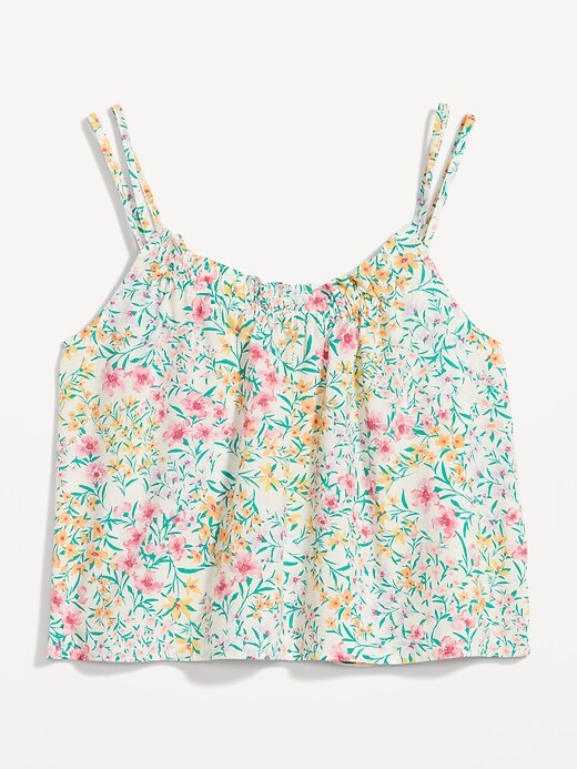 Ruffle-Trimmed Double-Strap Cami Pajama Top for Women | Old Navy