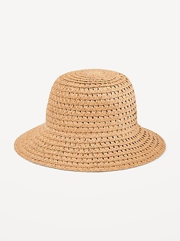 Old Navy Women's Wide-Brim Straw Sun Hat - - Size L/XL