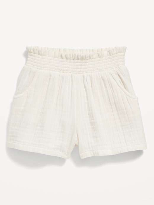 Image number 1 showing, Smocked-Waist Pull-On  Shorts for Toddler Girls
