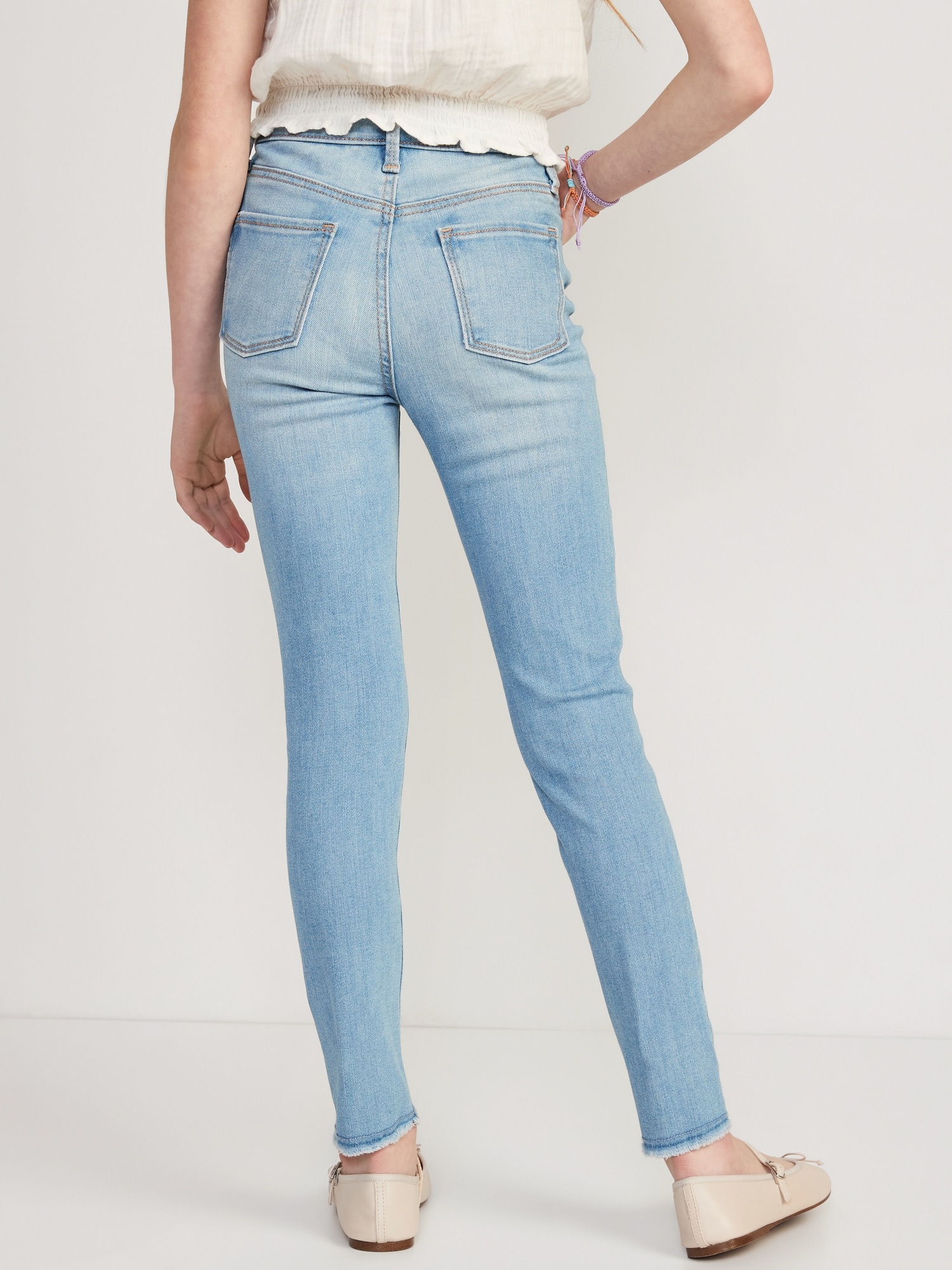 Buy online Dark Blue Cotton Jeggings from Jeans & jeggings for