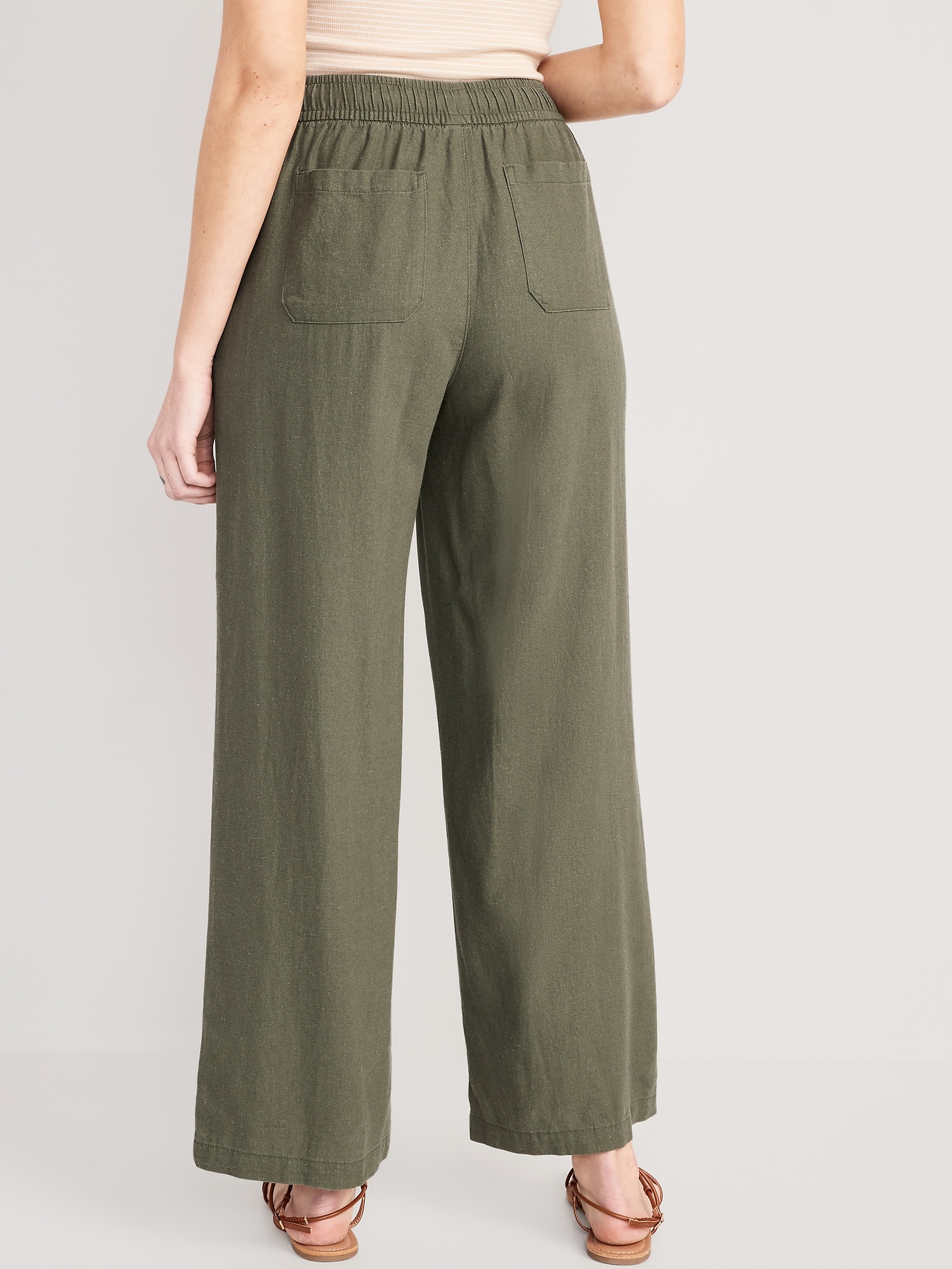 High-Waisted Playa Wide-Leg Pants for Women, Old Navy