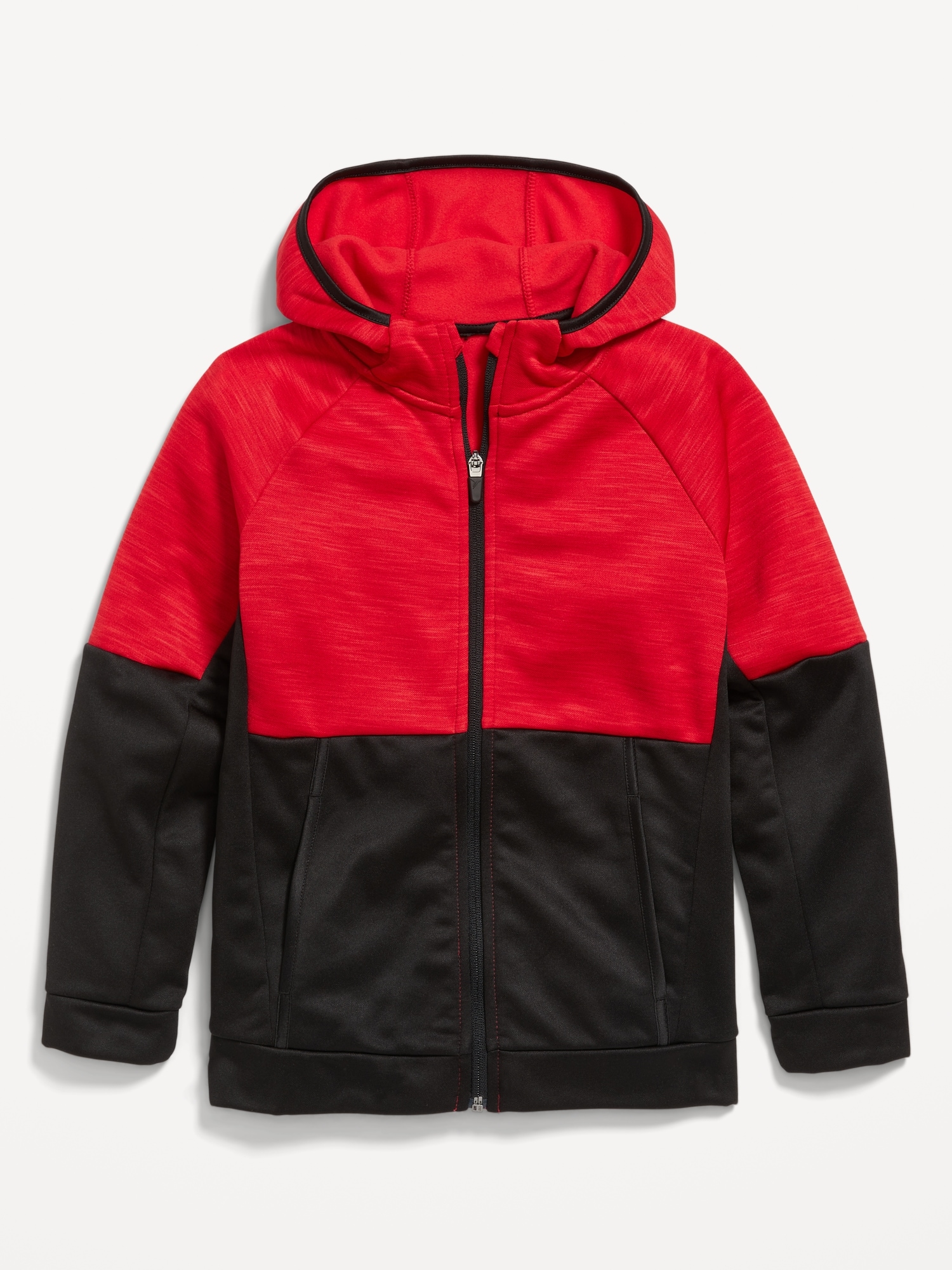 Old Navy Techie Fleece Zip-Front Hoodie for Boys red. 1