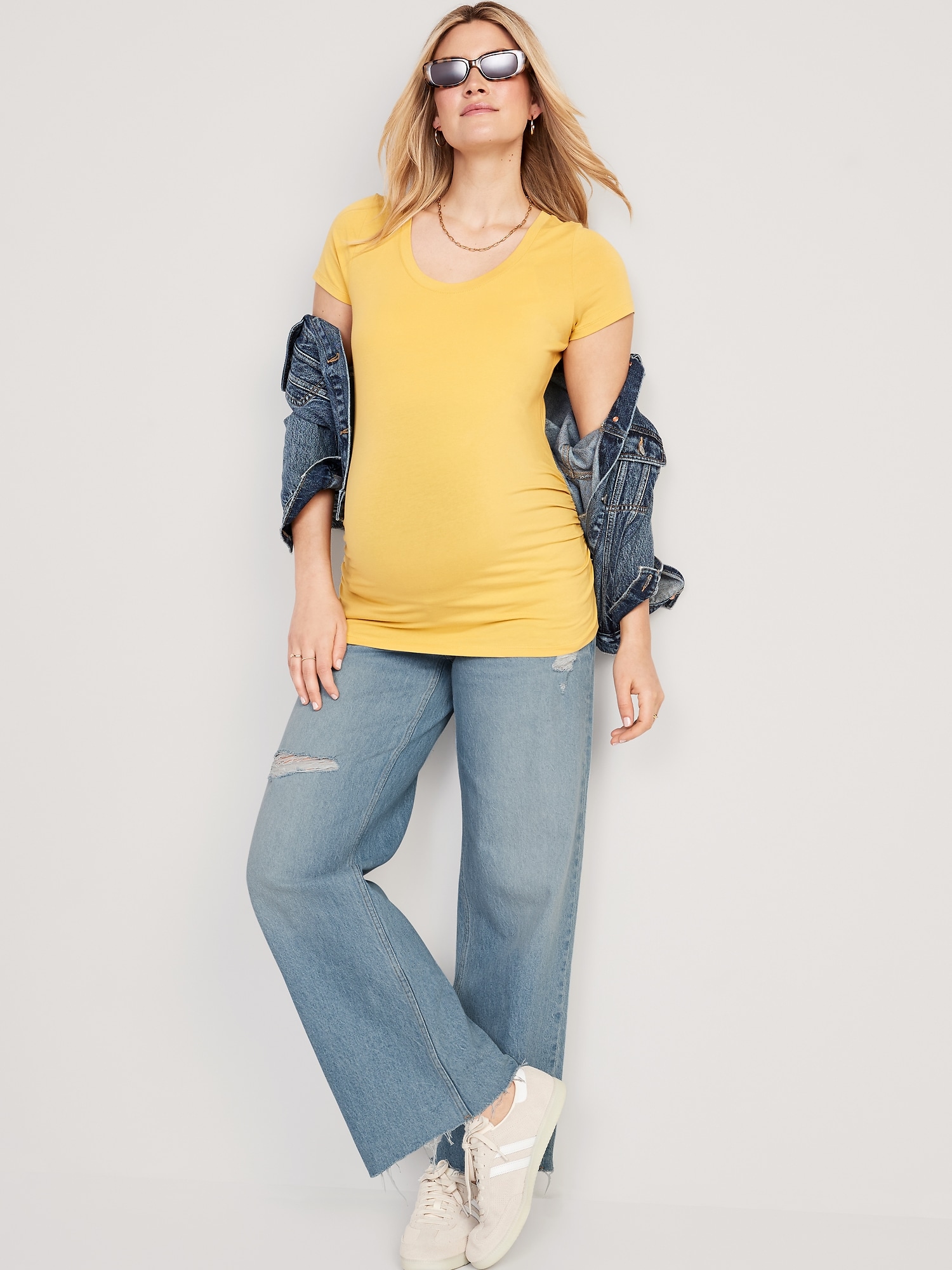 Old Navy Maternity Rollover-Waist Linen-Blend Wide-Leg Pants, 26 Chic Yet  Comfy Old Navy Maternity Pieces to Carry You Through Your Whole Pregnancy
