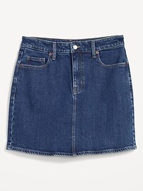 High Waisted OG Straight Mini Jean Skirt Old Navy