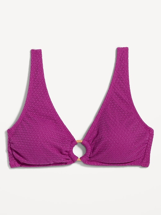 Image number 4 showing, Crochet O-Ring Bikini Swim Top