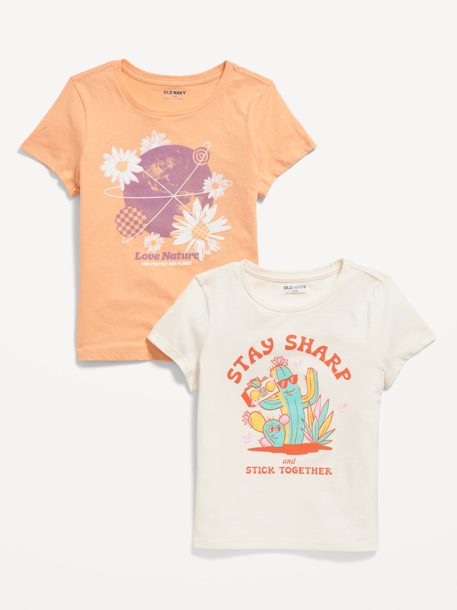 Short-Sleeve Graphic T-Shirt 2-Pack for Girls | Old Navy