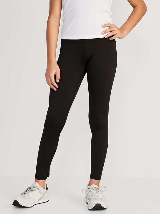 View large product image 1 of 4. Mid-Rise PowerPress Leggings for Girls