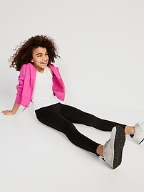 View large product image 3 of 4. Mid-Rise PowerPress Leggings for Girls