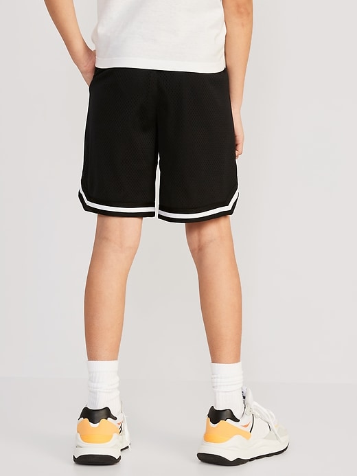 View large product image 2 of 3. Mesh Basketball Shorts for Boys (At Knee)