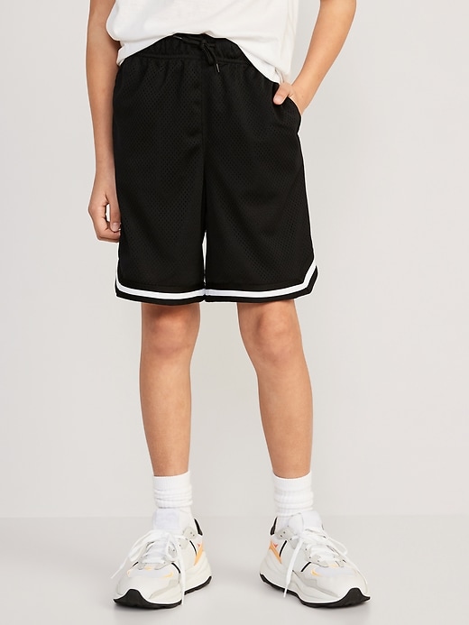 View large product image 1 of 3. Mesh Basketball Shorts for Boys (At Knee)