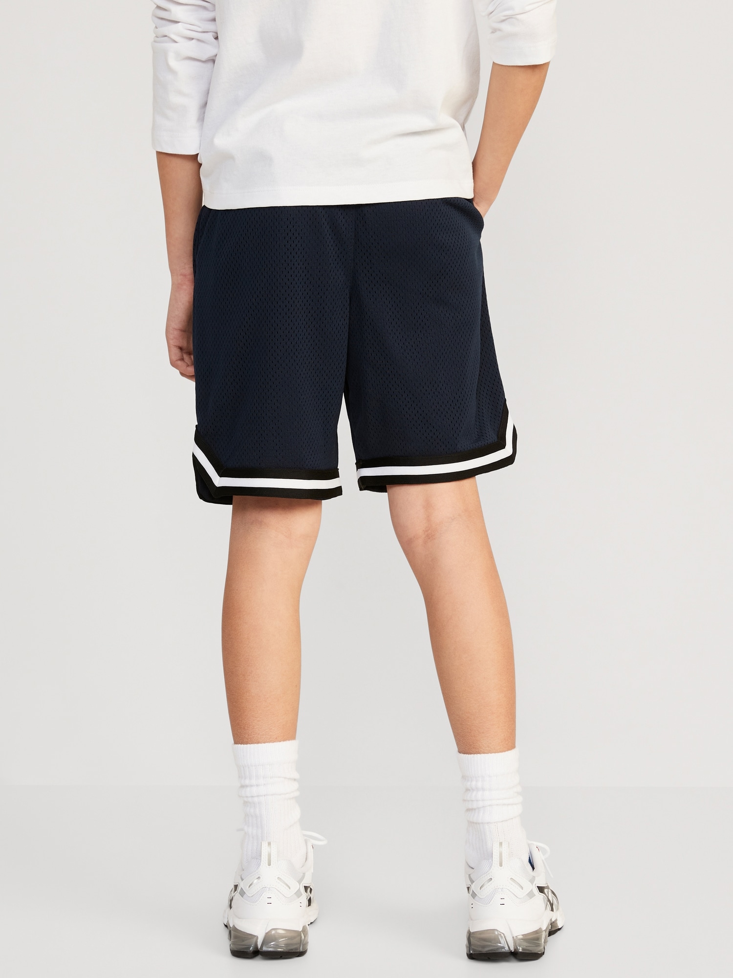 Mesh Basketball Shorts for Boys (At Knee)