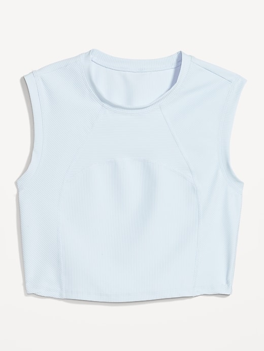 Image number 2 showing, PowerSoft Rib-Knit Crop T-Shirt
