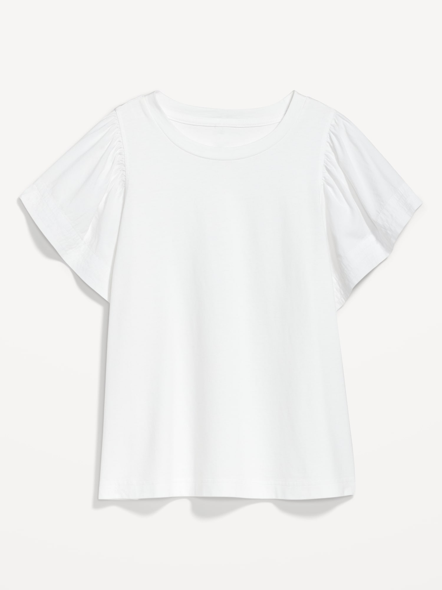 Flutter-Sleeve Paneled T-Shirt for Women | Old Navy