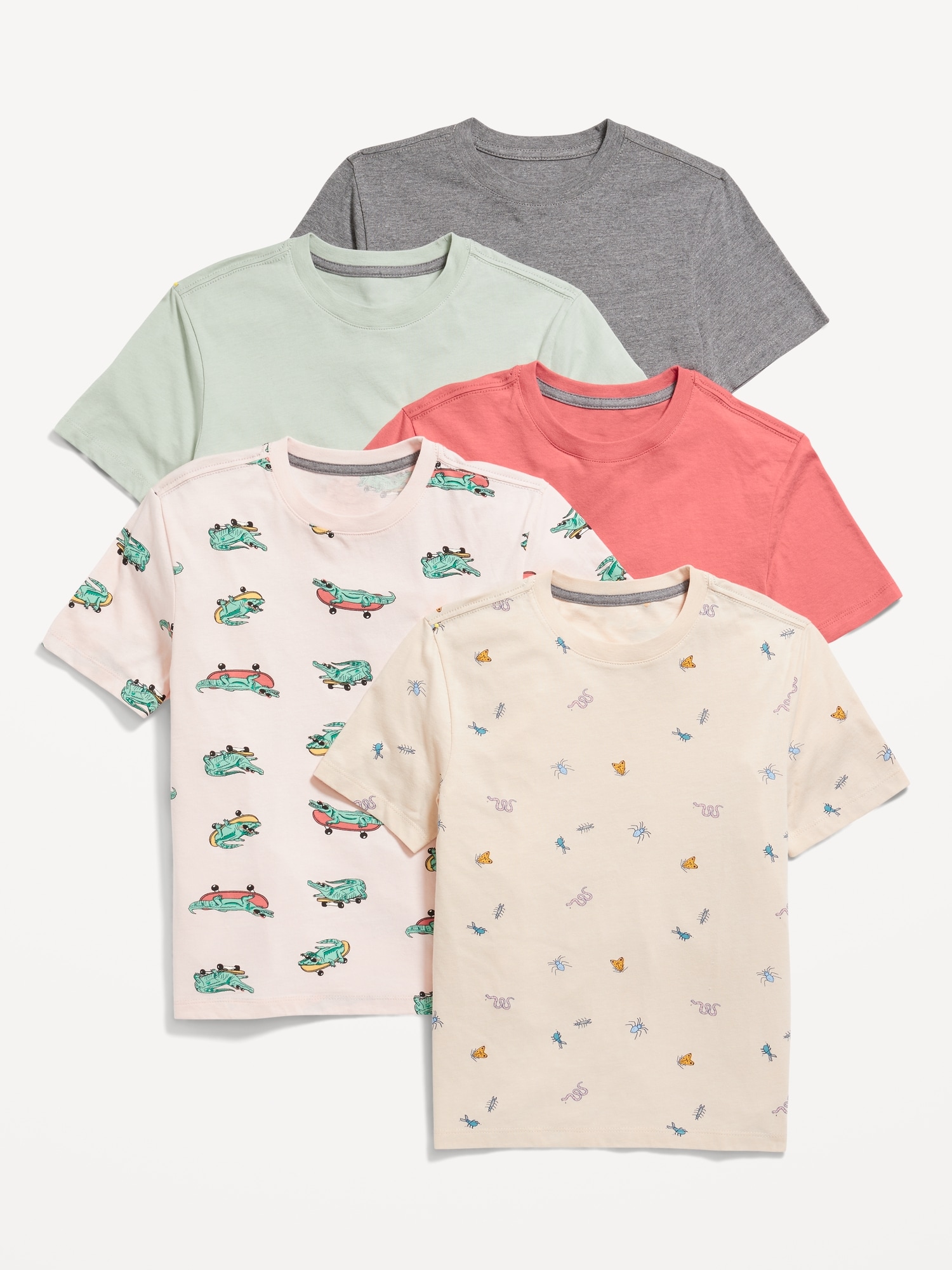 Old Navy Softest Crew-Neck T-Shirt 5-Pack for Boys