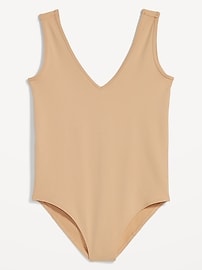 View large product image 4 of 8. Seamless V-Neck Tank Bodysuit