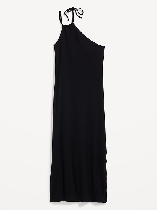old navy women's one-shoulder midi dress product info and reviews Fitted One-Shoulder Asymmetric Cutout Midi Dress