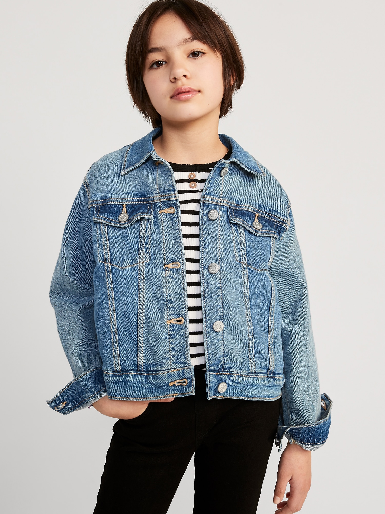 Fashionable Girls Jean Jacket For Comfort And Style - Alibaba.com-saigonsouth.com.vn