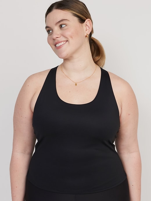 Image number 7 showing, PowerSoft Cropped Racerback Tank Top
