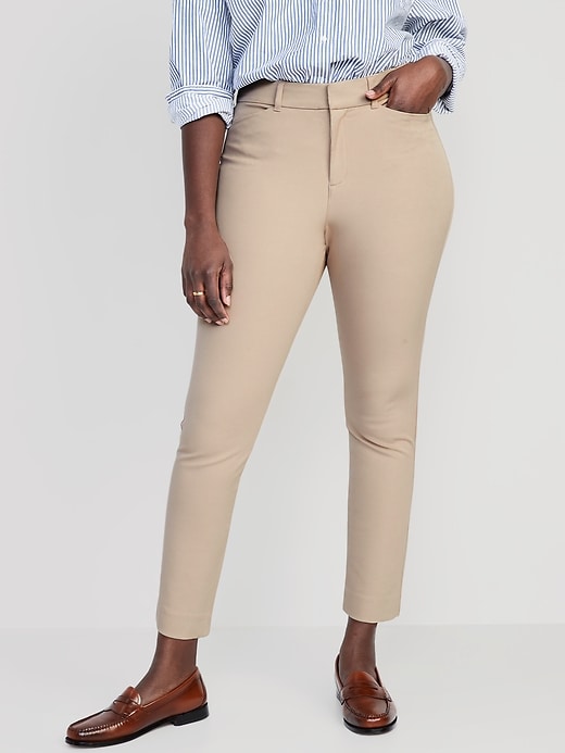 Image number 5 showing, Curvy High-Waisted Pixie Skinny Ankle Pants
