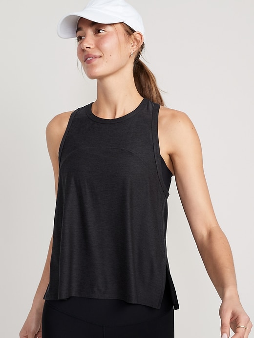 Image number 1 showing, CloudMotion Slub-Knit Tank Top