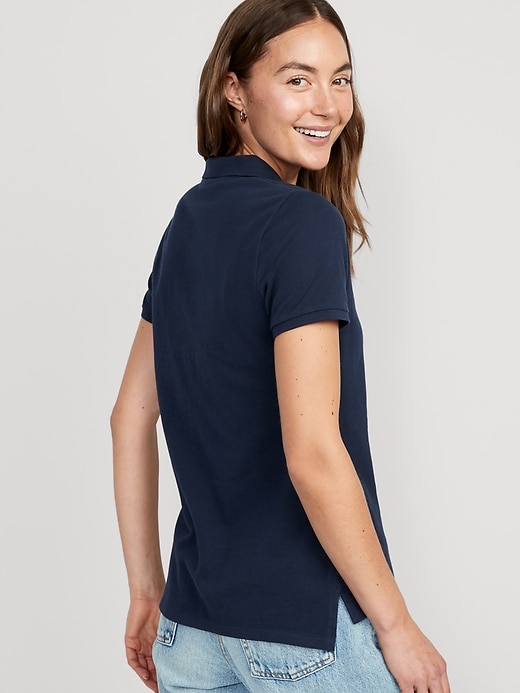 Image number 2 showing, Uniform Pique Polo Shirt for Women
