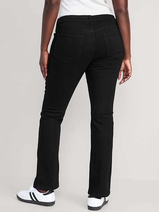 Image number 6 showing, Mid-Rise Kicker Boot-Cut Black Jeans