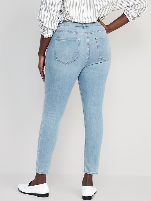 Image number 6 showing, High-Waisted Wow Super-Skinny Ankle Jeans