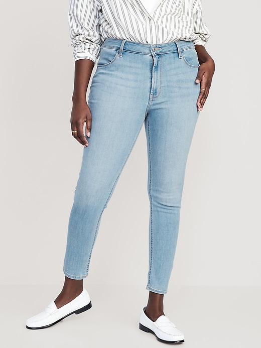 Image number 5 showing, High-Waisted Wow Super-Skinny Ankle Jeans