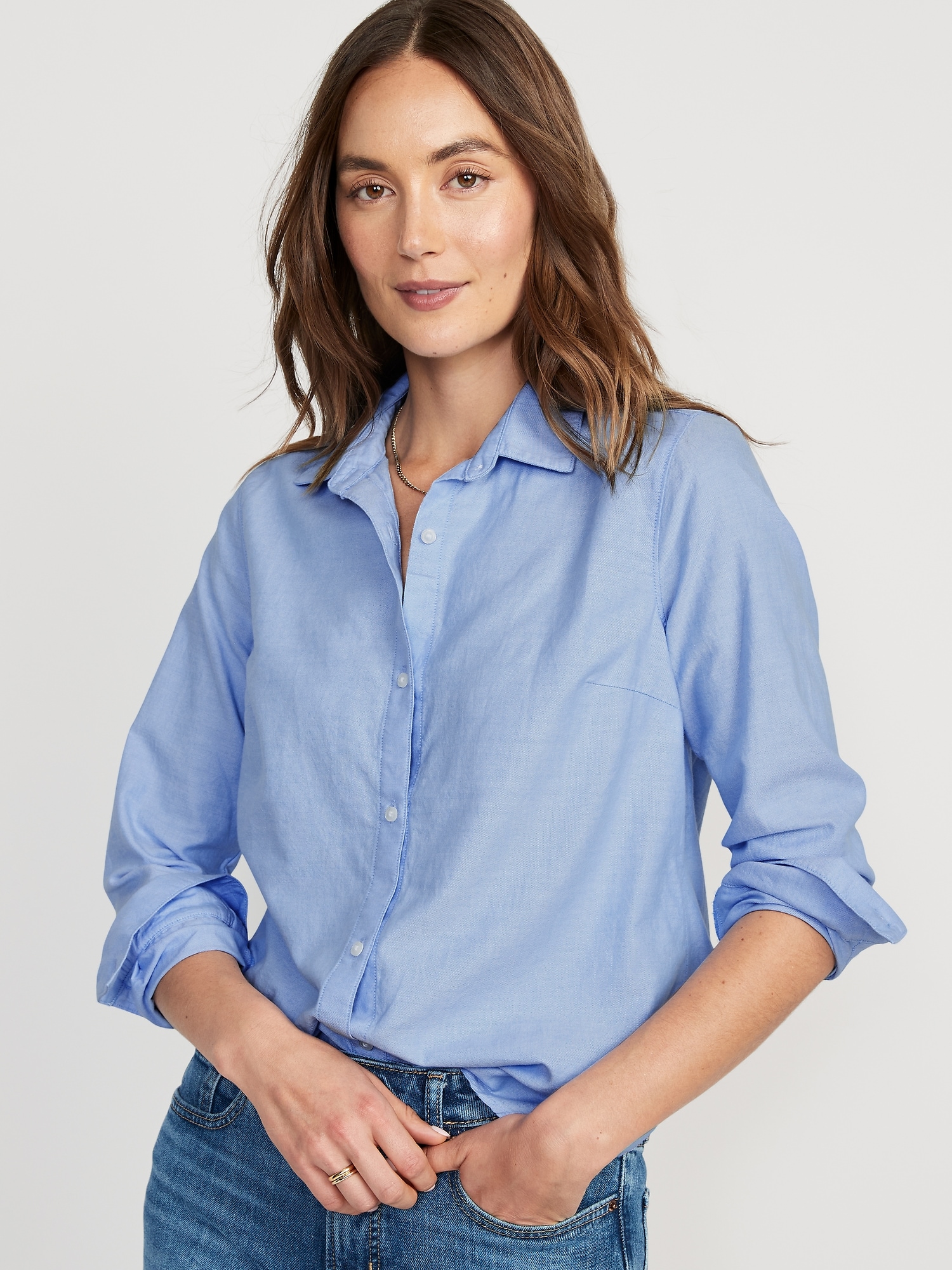 Classic Button-Down Shirt for Women | Old Navy