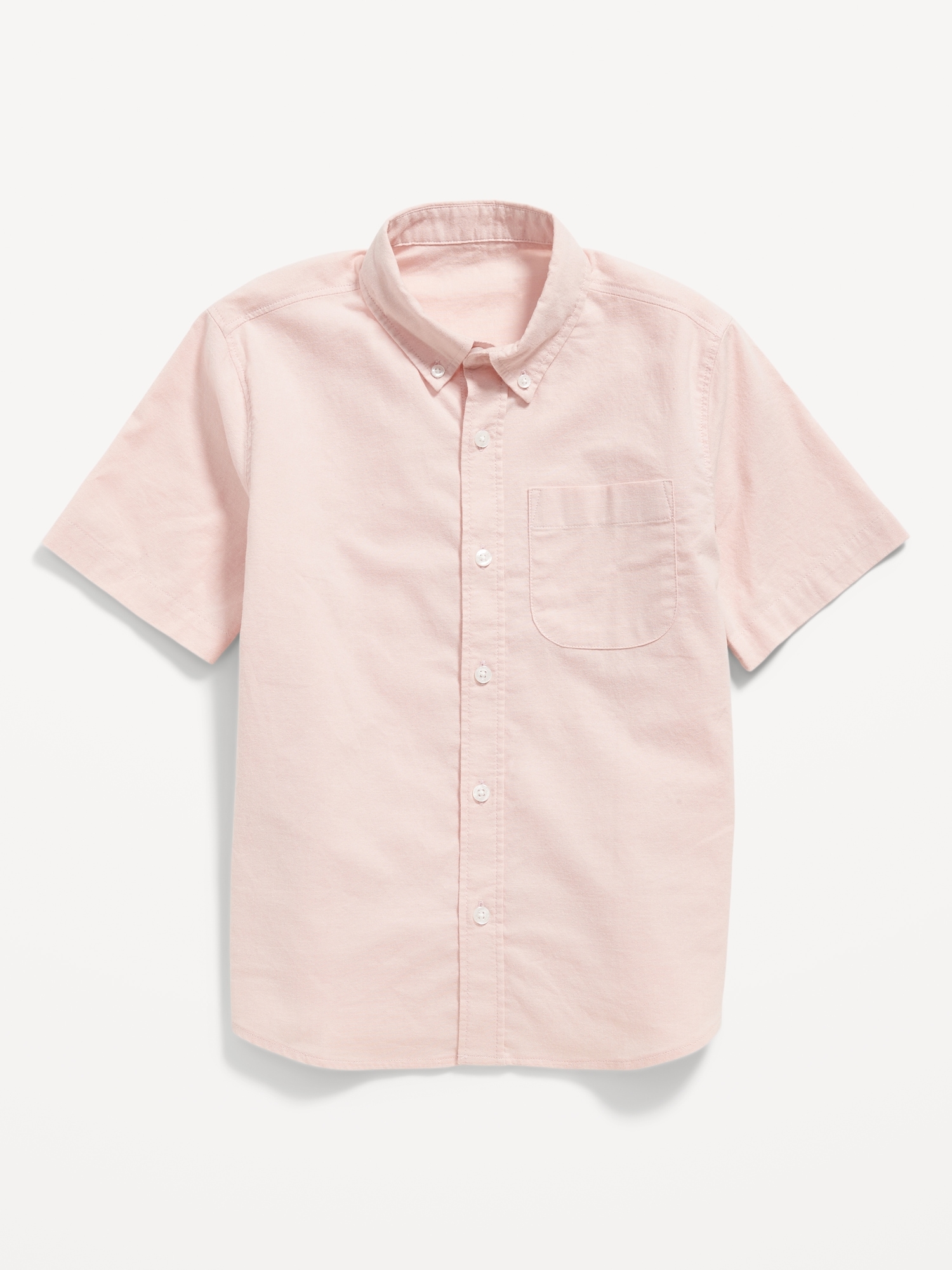 Old Navy Short-Sleeve Oxford Shirt for Boys pink. 1