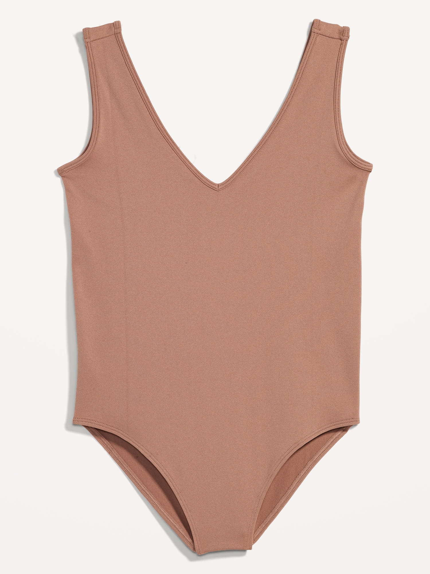 Women's New Mix brand solid seamless tank top bodysuit. - O (7306200)