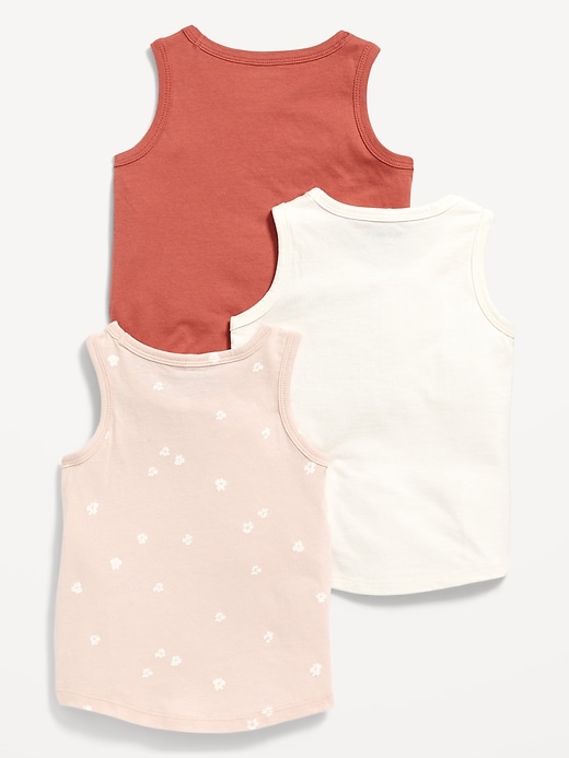 View large product image 2 of 2. Tank Top 3-Pack for Toddler Girls