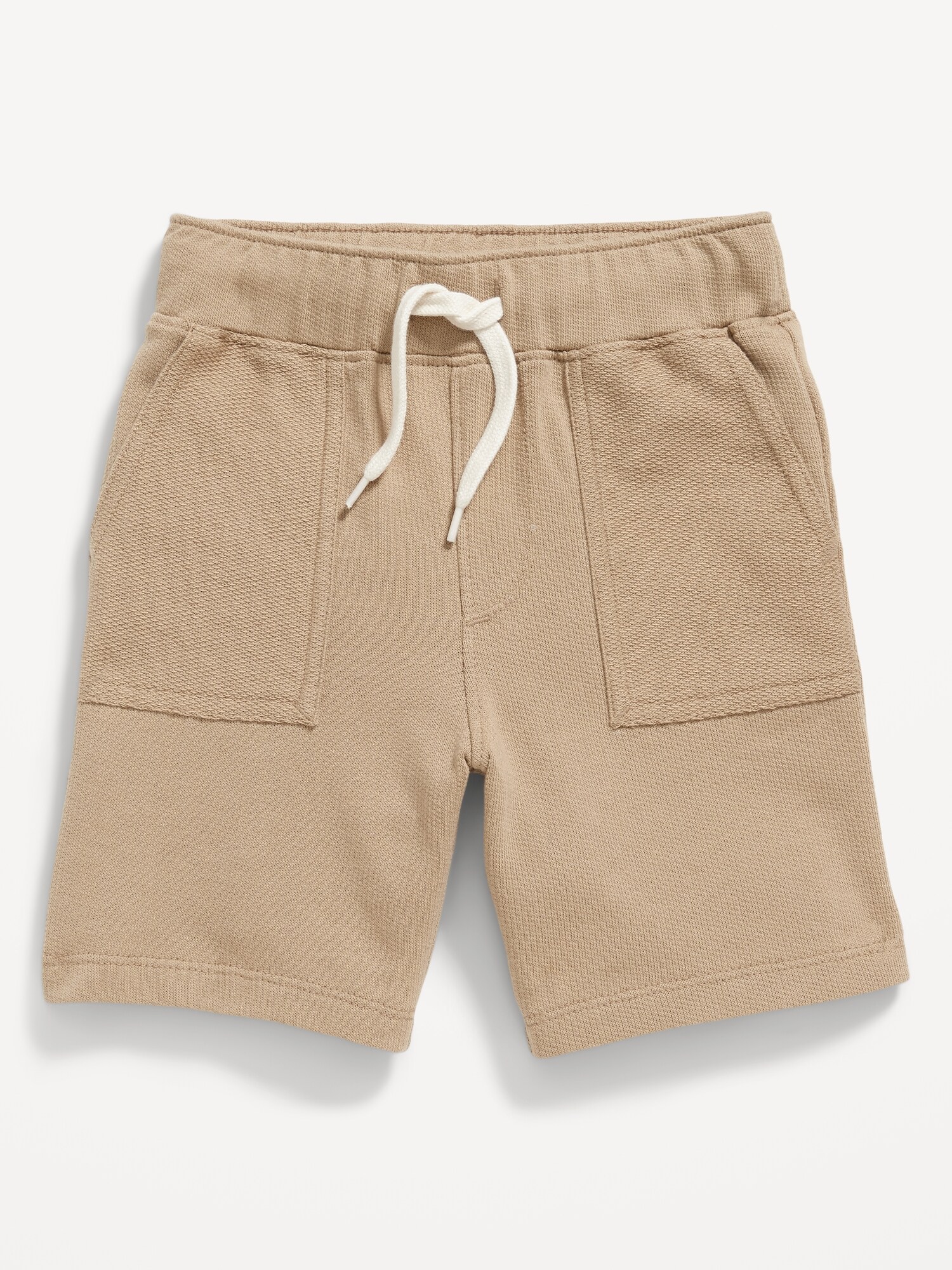 Old Navy French-Terry Drawstring Utility Shorts for Toddler Boys brown. 1