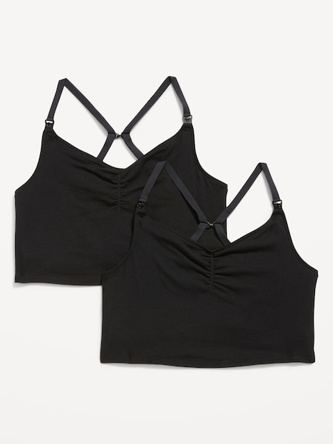 Maternity Brami Nursing Top 2-Pack - Black Jack