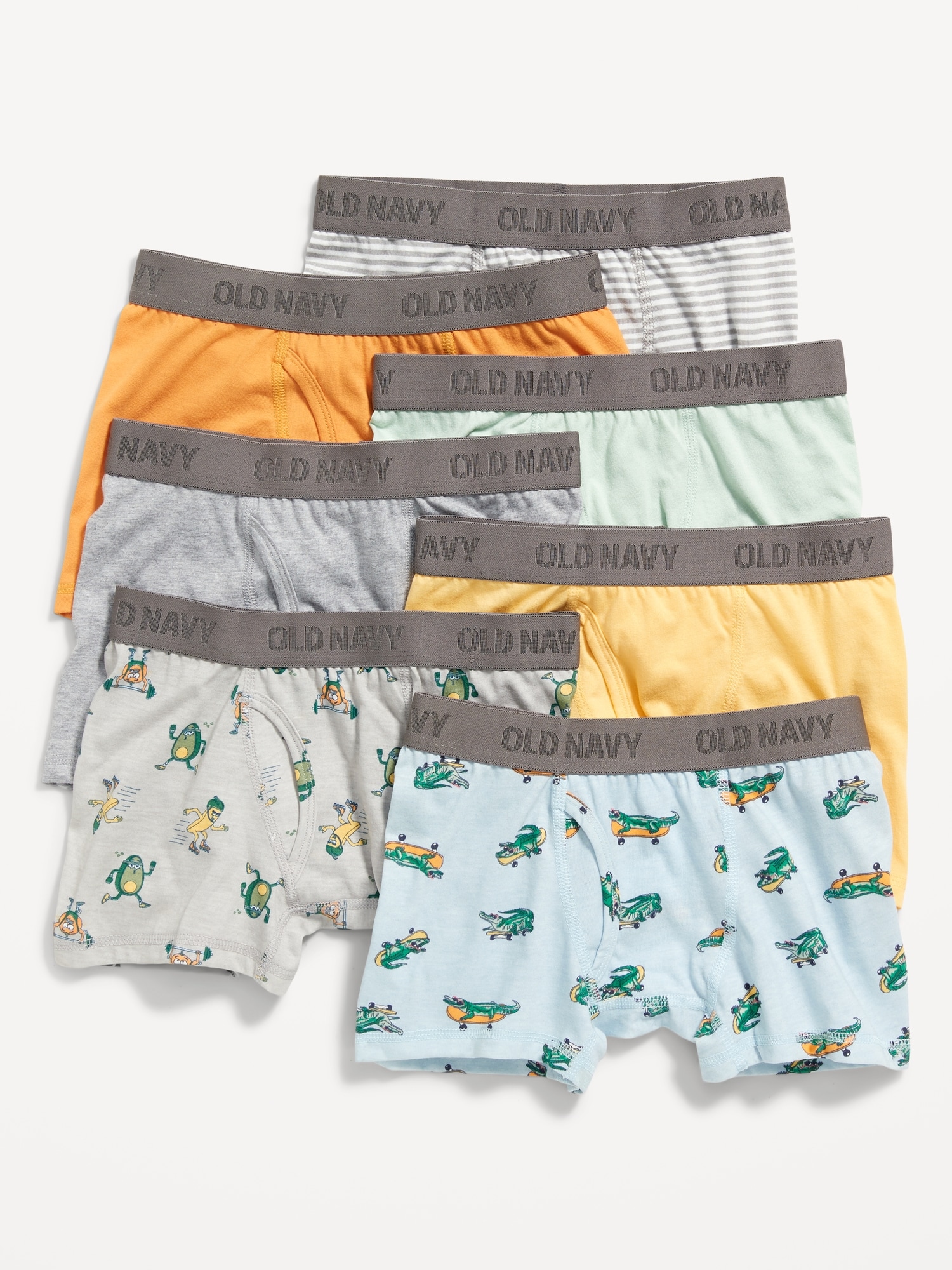 Old Navy Printed Boxer-Briefs Underwear 7-Pack for Boys multi. 1