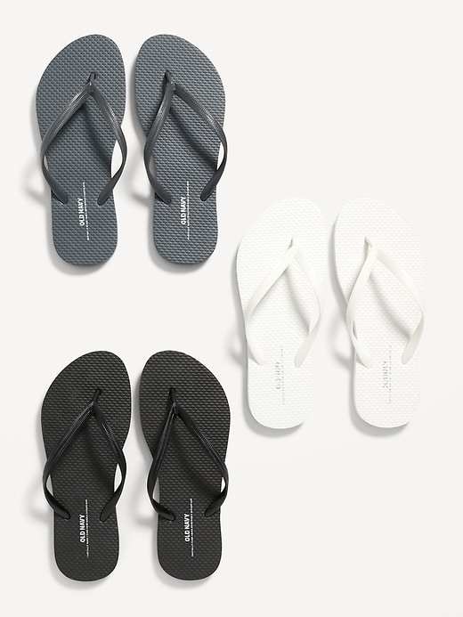 View large product image 1 of 1. Flip-Flop Sandals 3-Pack (Partially Plant-Based)